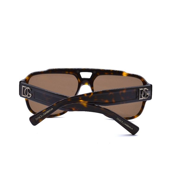 NEW DOLCE&GABBANA DG4389 502/73 HAVANA DARK BROWN AUTHENTIC SUNGLASSES - Picture 10 of 12